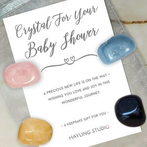 Cadeau de baby shower - souvenir en cristal - cadeau de nouvelle arrivée attentionné et personnalisé, carte de votre choix de cristaux, cadeau souvenir