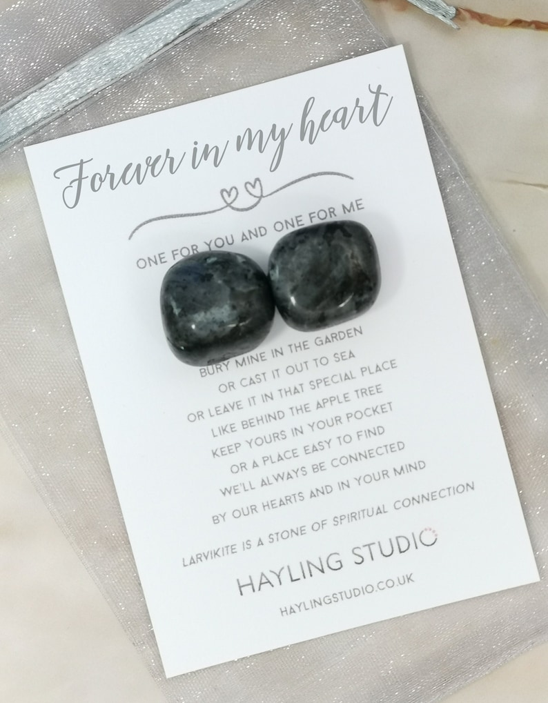 Forever In My Heart Gemstone Kit Bereavement Crystals Lost Loved One Keepsake Memorial Condolences Gift With Sympathy Hayling Studio image 1