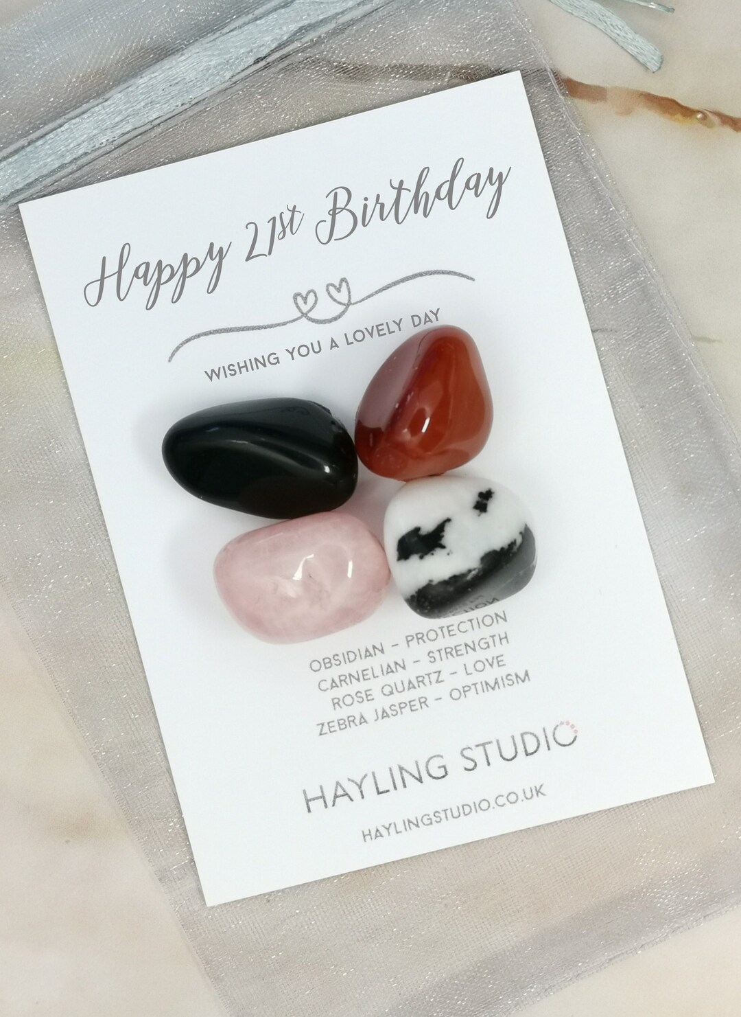 21st Birthday Set of 4 Bday Crystals Wishing You a Happy Birthday ...