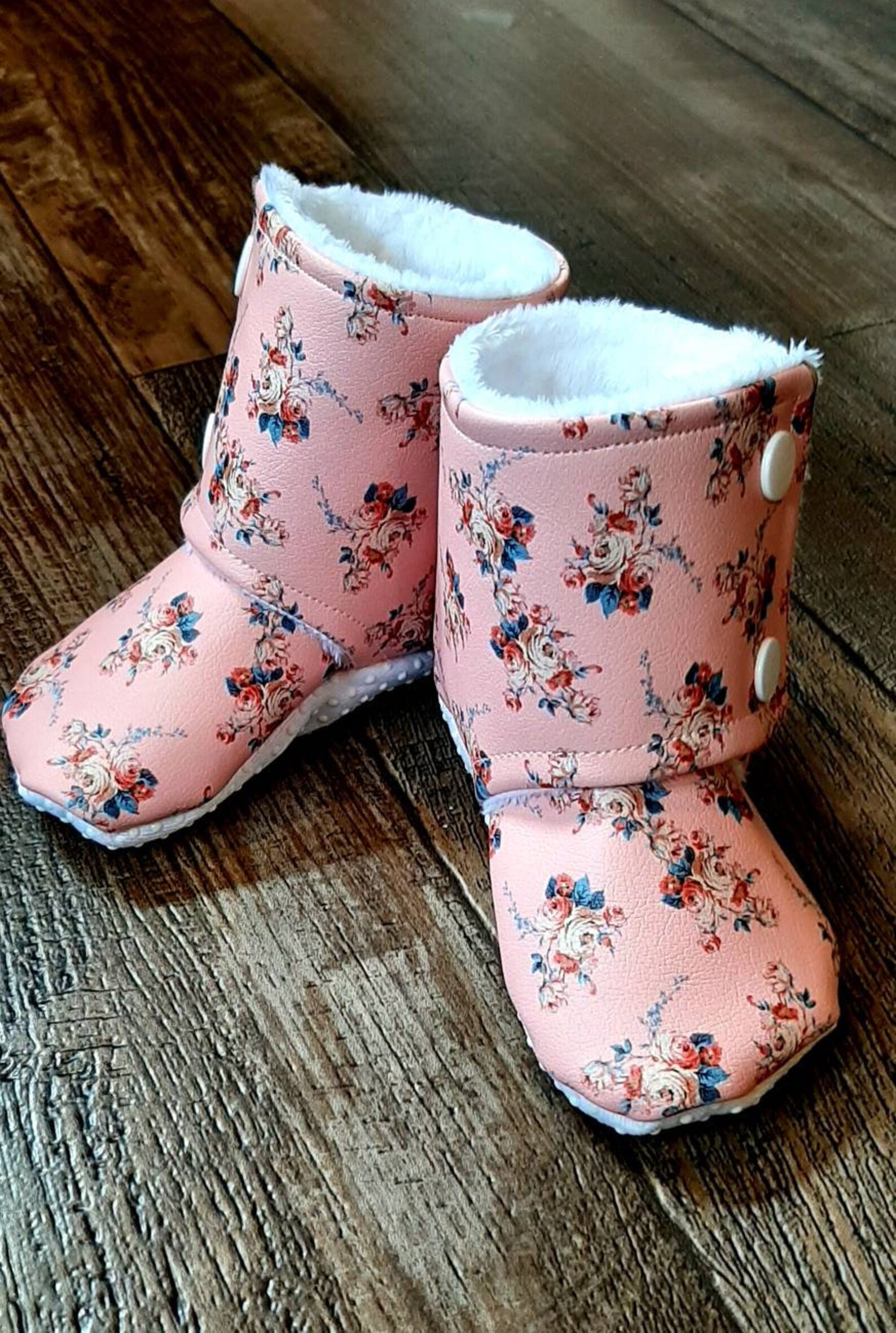 Baby boots girl boots baby girl boots floral boots baby Etsy