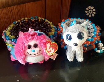 Plüschige Kandi Manschetten, Rave Armbänder, Tier Kandi Manschette, EDM Schmuck, Festival Schmuck, Festival Kostüme, Rave Ausrüstung, Kandi, Kostüm Schmuck
