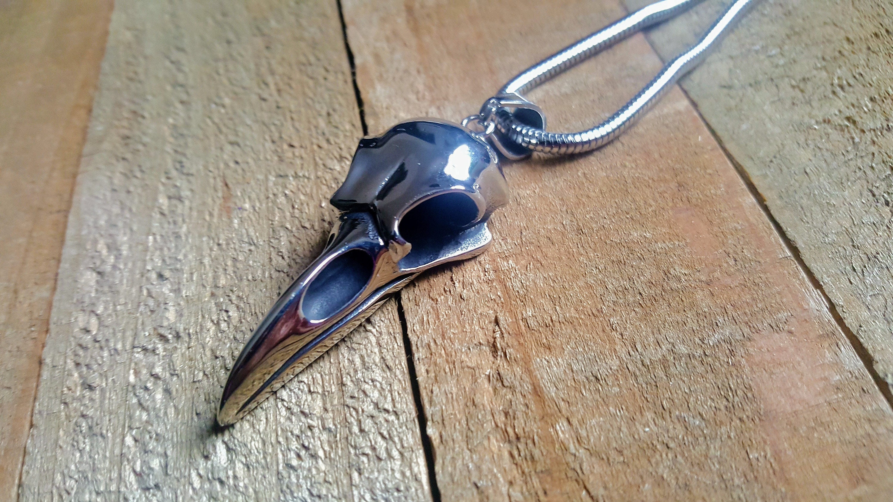 Raven Skull Necklace