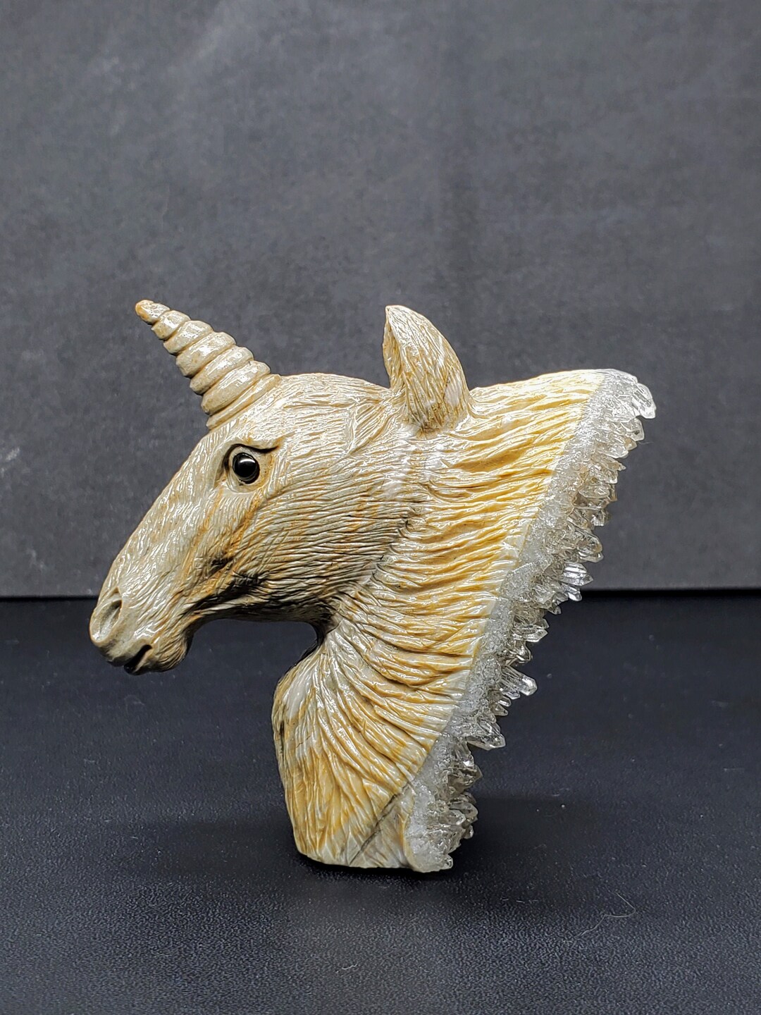 Large Unicorn Statue, Gemstone Unicorn, Crystal Animals, Fantasy Gift