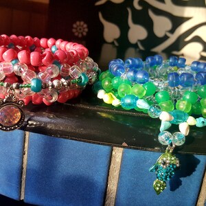 Ocean kandi cuffs, Mermaid themed jewelry, Rave costume, Festival gear, Edm fashion, Kandi, Mermaid rave costume, Costume jewelry