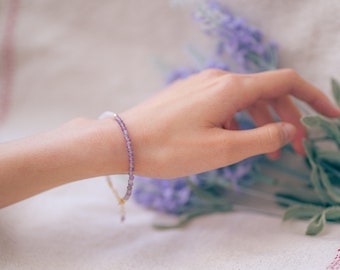 Dainty Amethyst Bracelet | Semi-Precious Amethyst | Amethyst Crystal Bracelet | Amethyst Jewelry | Crystal Jewelry | Healing Crystals