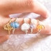 Crystal Ring Set, Raw Rose Quartz Ring, Citrine Ring, Amethyst Ring, Blue Quartz, Semi Precious Crystal, Minimalist, Dainty, Chic, cute ring 