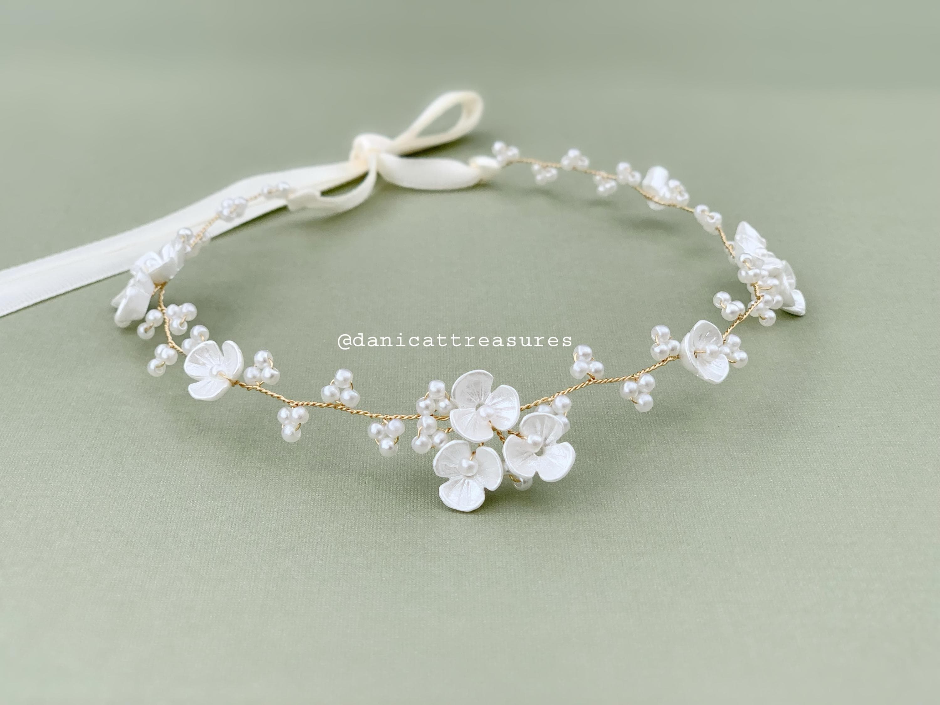 Bridal Headband Pearl - Etsy display picture 1