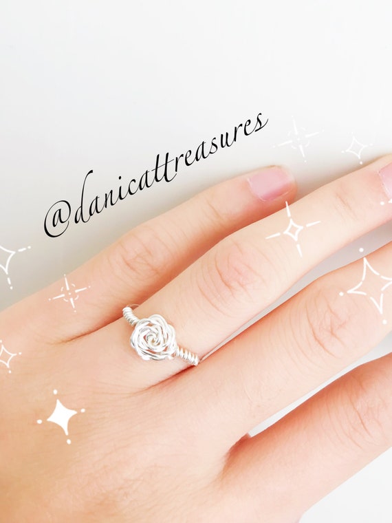 Cute rose hotsell ring