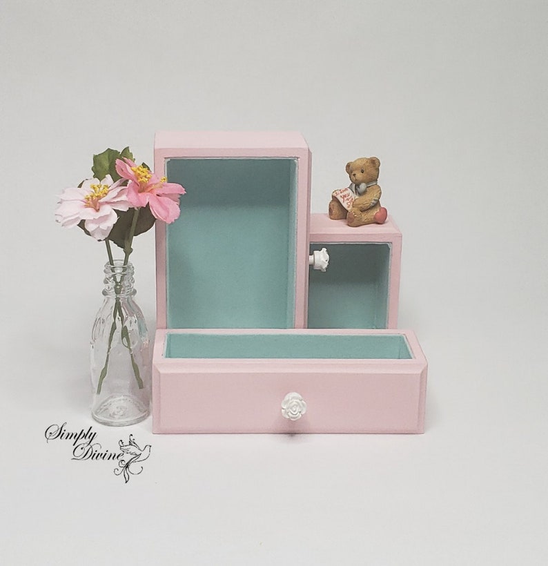 Girls Trinket Keeper Christmas Gift Daughter Granddaughter Pink Ballerina Musical Jewelry Box