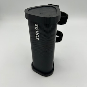Bluetooth Speaker Mount w/ Charging Slot and Hook & Loop Straps - Compatible with Sonos Roam