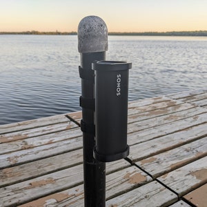 Bluetooth Speaker Mount w/ Hook & Loop Straps - Compatible with Sonos Roam