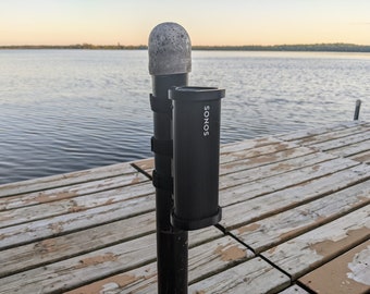 Bluetooth Speaker Mount w/ Hook & Loop Straps - Compatible with Sonos Roam