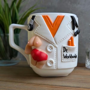 Plastic Surgeon Gift mug, Funny Breast Surgeon Gift with name, plastic surgery themed, Nose Job Surgery cup