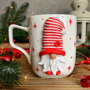 Christmas Mug, Christmas Gnome Mug,