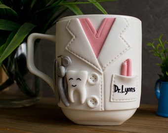 Dentist Mug, Gifts For Dentist, Dentist Gift Graduation, Personalized  Dentist Mug With Name