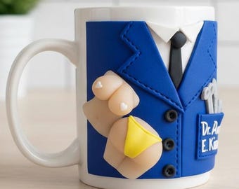 Personalized Doctor Mug 3D: Custom Medical Gift, Handmade Scrubs Coffee Cup