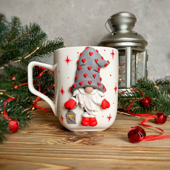 Christmas Gnome Coffee Mug, Christmas Coffee Mug