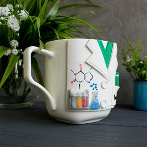 Personalized Chemist mug with Custom Name, Science Chemistry Coffee or Tea Mug, Science Tools chemistry mug image 5