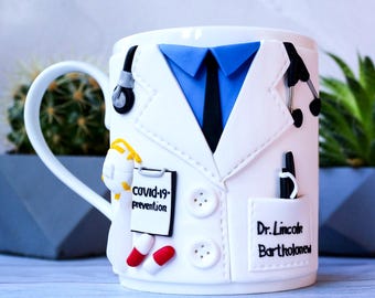 Personalized Doctor Coffee Mug, Custom Medical Gift