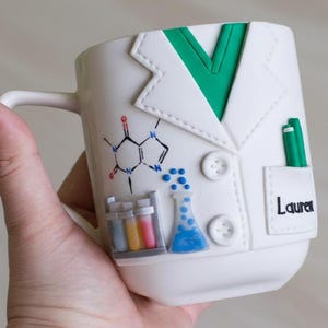 Custom Science Teacher Mug: Handmade Chemist Coffee Cup