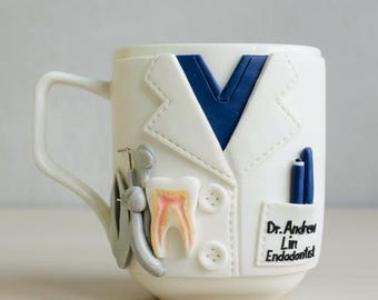 Custom Dentist Coffee Cup – Unique Handmade for Endodontist Gift