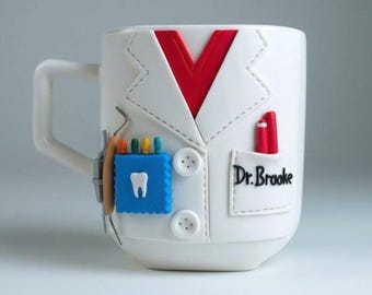 Endodontist Gift, Custom Name Root Canal Doctor Mug