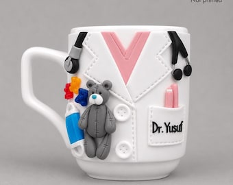 Pediatric Nurse Mug, Teddy Bear Nurse Appreciation Present
