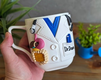 Personalized Gastroenterologist Mug with Name: Custom Doctor Coffee Cup