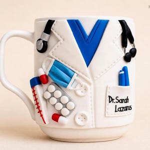 Family Doctor Mug, Personalized Gift with Name