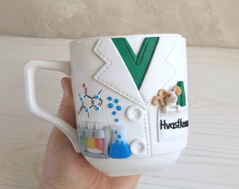 Chemistry Gift Personalized Mug, Custom Chemist Coffee Cup with Name