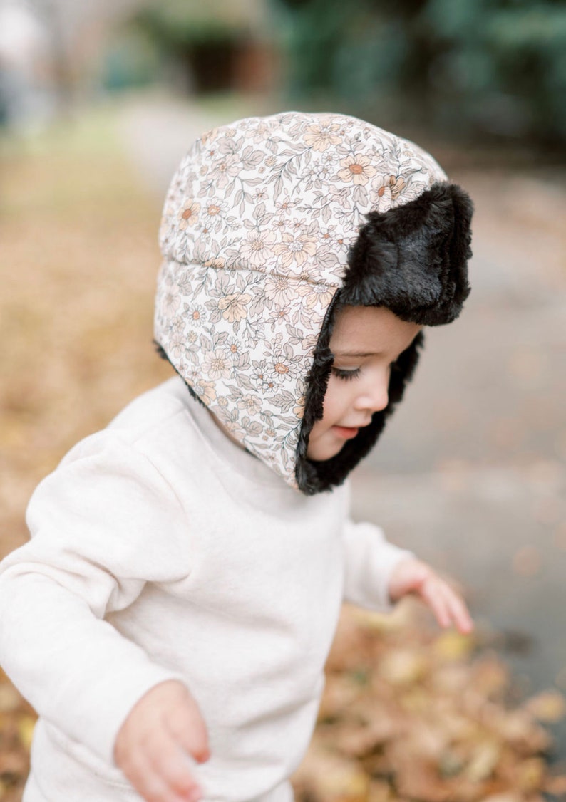 Trapper hat Childs winter hat PENGUINS womans trapper hat mens trapper hat kids trapper hat lumberjack hat toque image 5