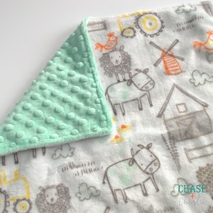 20&quot; Minky Baby Blanket - Security Blanket - Soft Blanket - Boy Blanket - Girl Blanket - Personalized - FREE Gift Wrap and Shipping