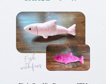 Premium ITH Pattern: Plush Fish - With Fins