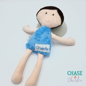 14&quot; Handmade Rag Doll - Boy Doll - Soft & Snuggly - Minky - Cuddle - Personalize - Gift Wrap - Free Shipping