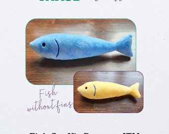 Premium ITH Pattern: Plush Fish - Without Fins