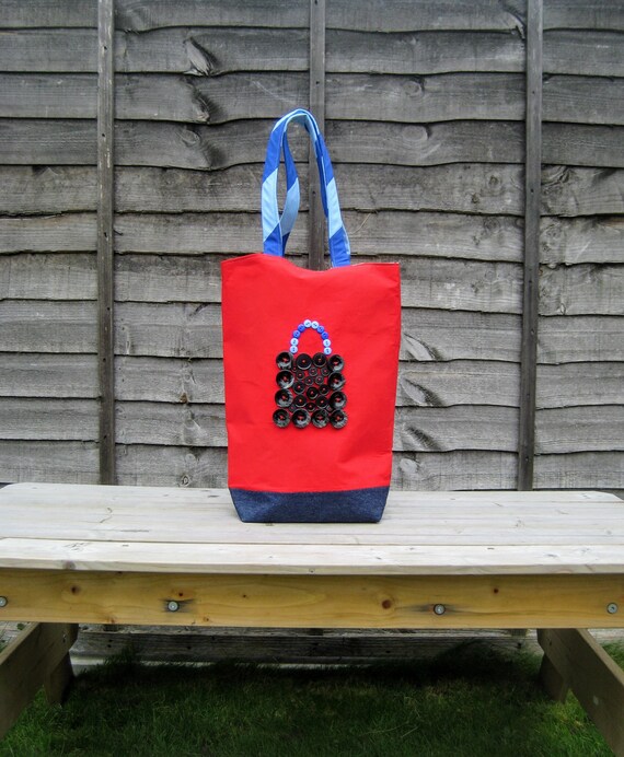 embellished beach bag