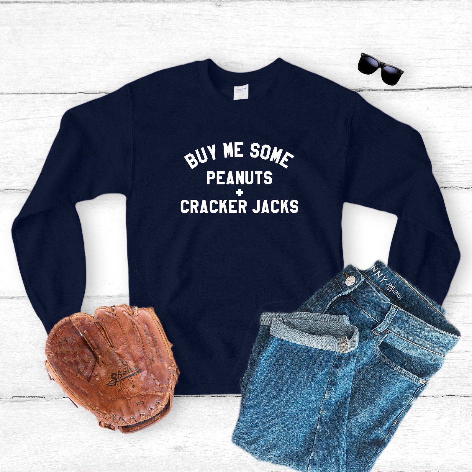 Buy Me Some Peanuts and Cracker Jacks Sweatshirt Baseball Etsy