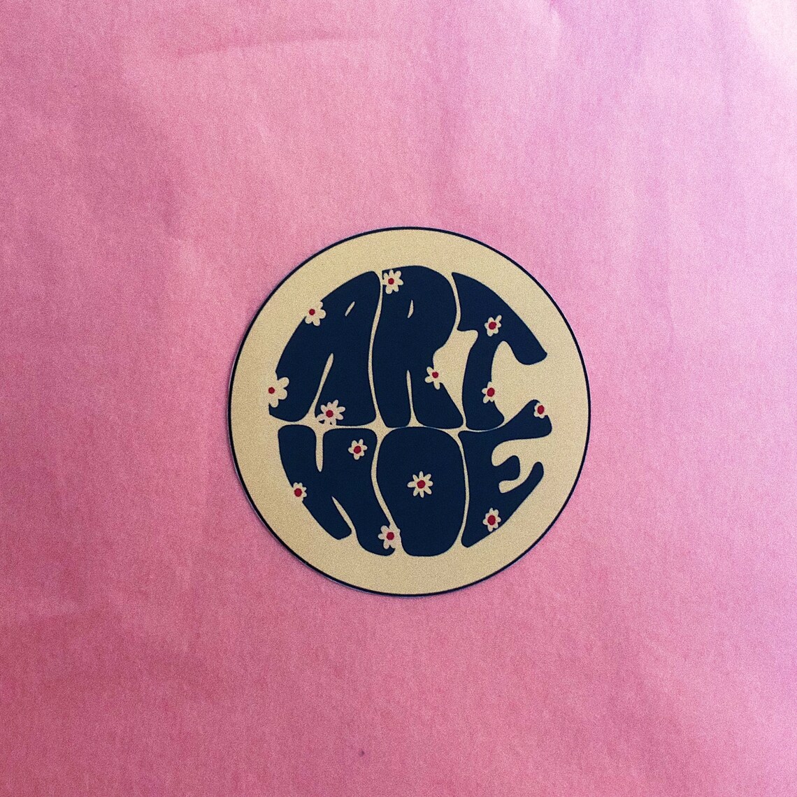Art hoe sticker colour variation available Etsy