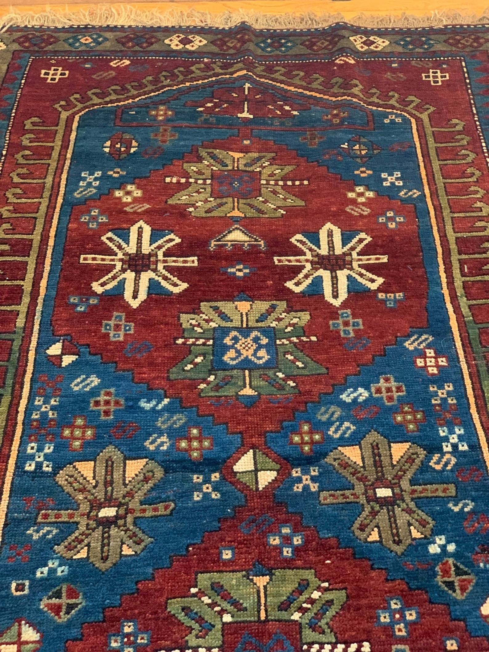 Antike Kazak Kaukasische Galerie Teppich Tribal Teppich | Etsy