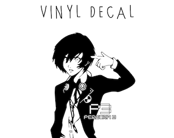 Makoto Yuki Protagonist Persona 3 vinyl decal