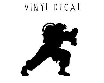 Ryu Hadouken Street Fighter Vinyl Decal