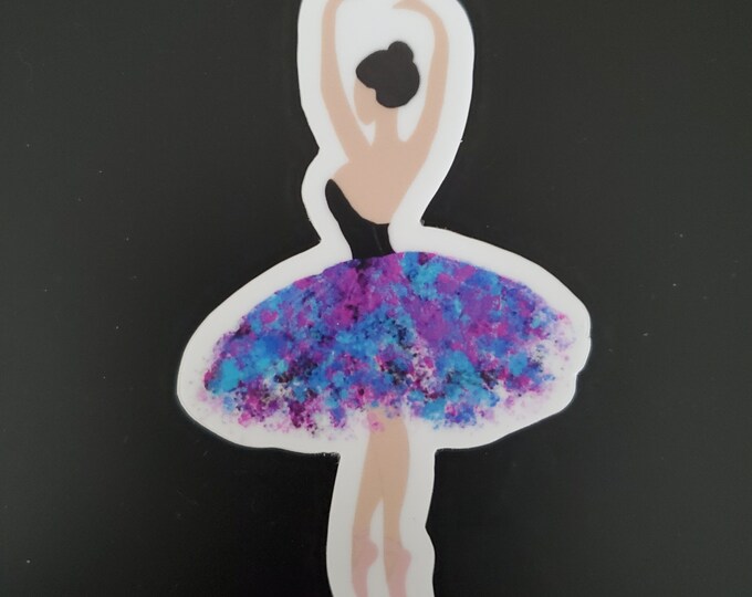 Ballerina Sticker, Colorful Sticker, Stickers, Stickers for Laptop ...