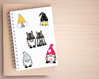 Wichtelsticker Set: Schule, Valentinstag, Wikinger Zwerge