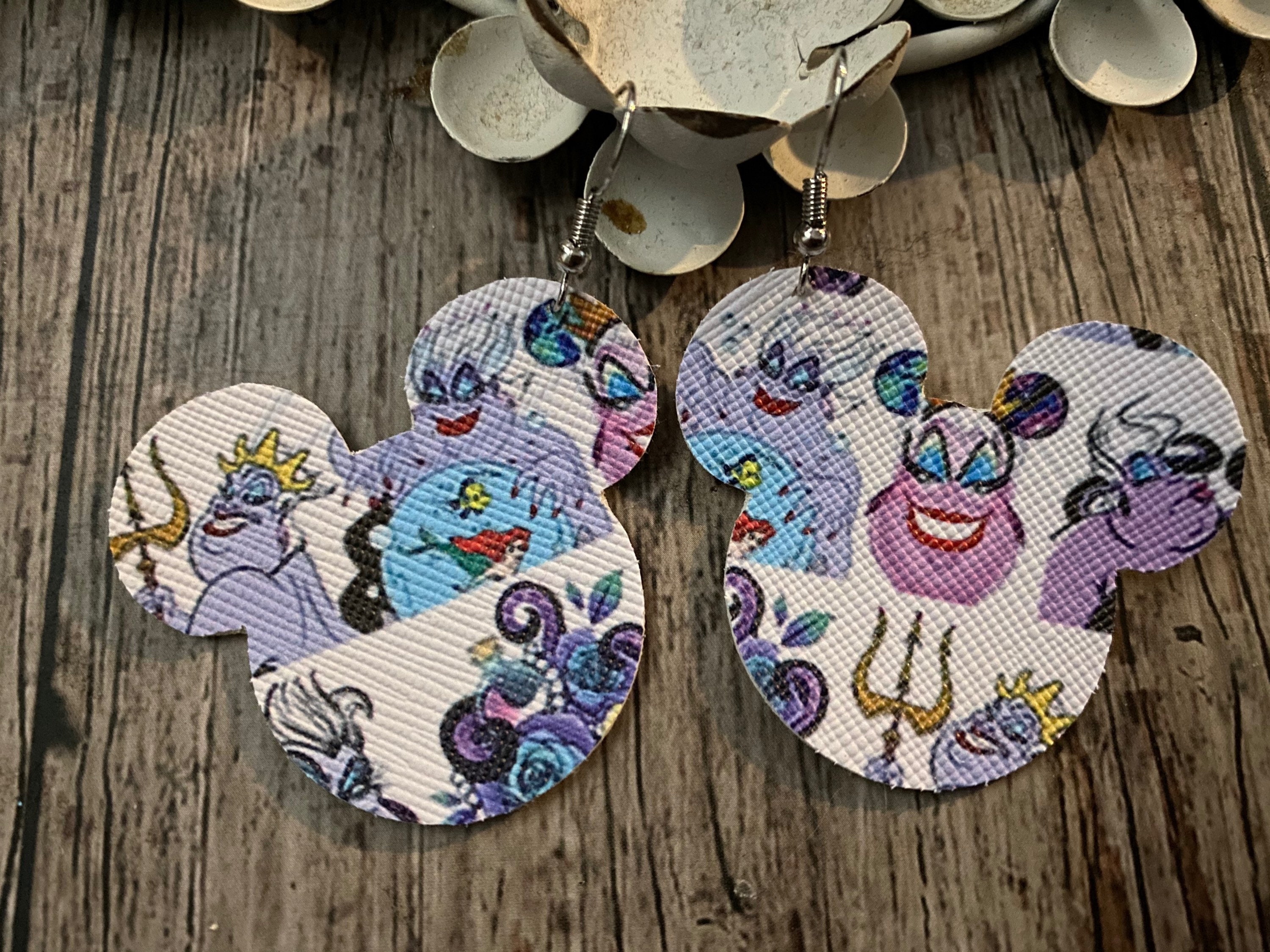 Little Mermaid Earrings Disney Inspired Disney Earrings Etsy UK