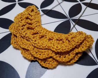 Crochet Bib Necklace