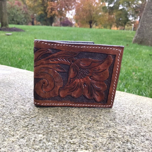 Hand Tooled Leather Wallet