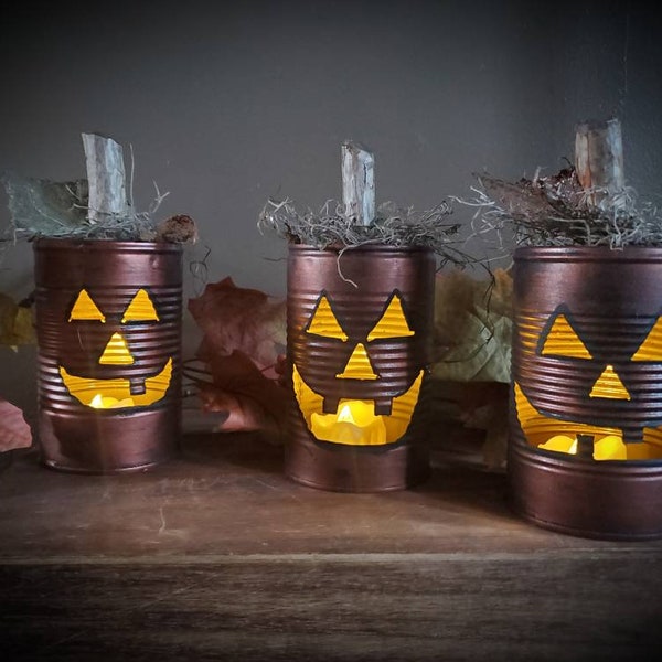 Primitive pumpkin lantern light