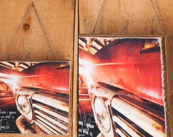 Old truck - Pallet Photo Transfer -©Krystle VanRoboys, Photographer