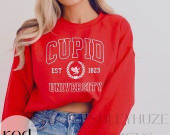 Valentines Day Sweatshirt Cupid University Galentine's day Valentines Outfit