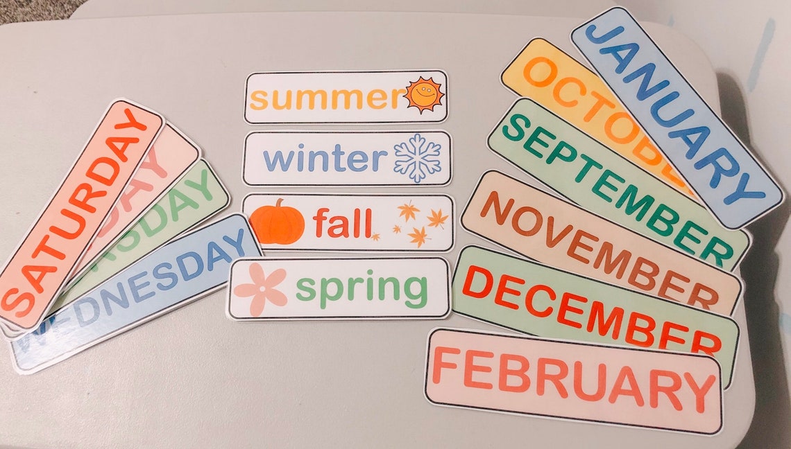 Morning Board Calendar Morning Board Activity Homeschool Etsy